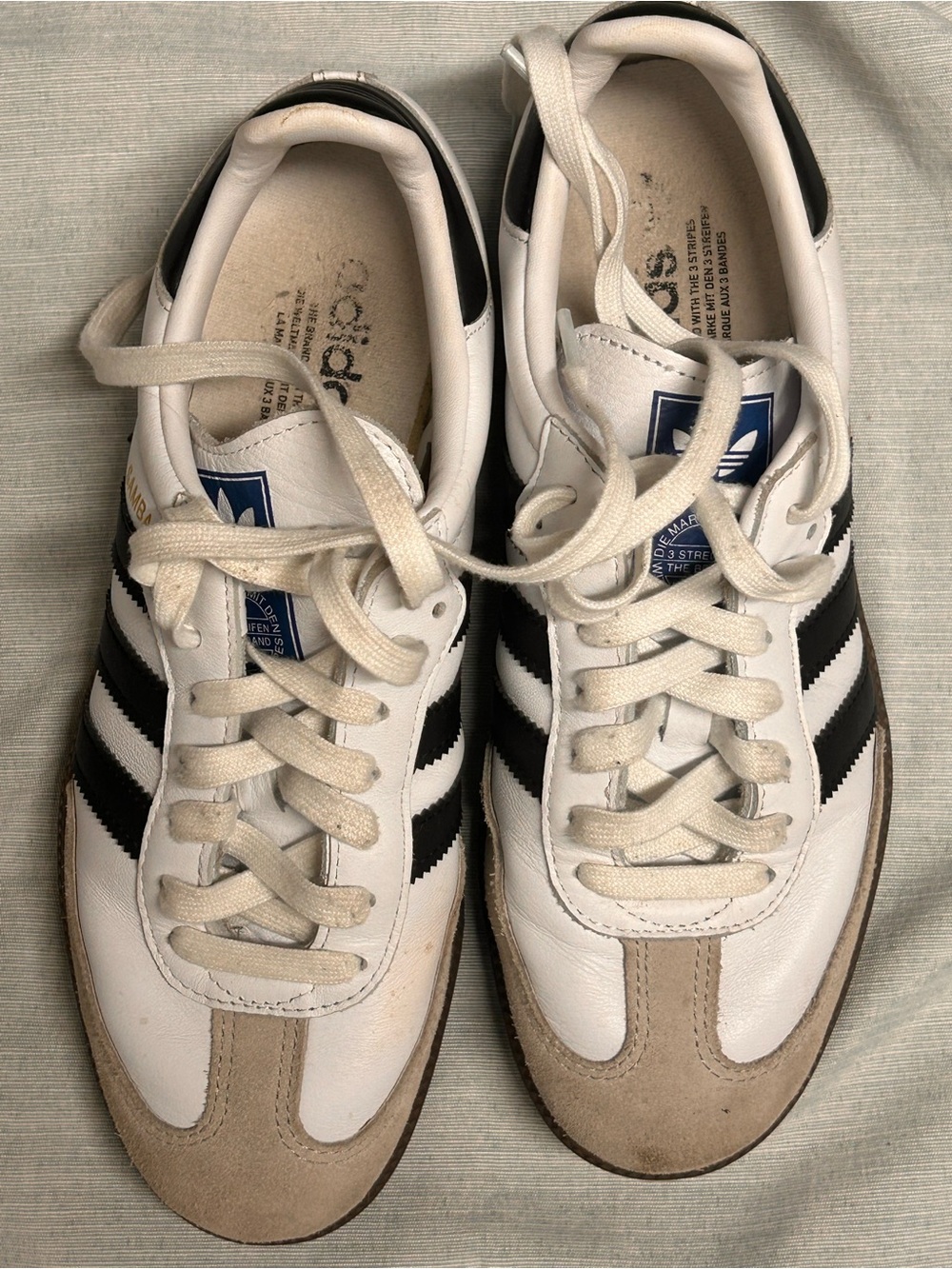 Adidas women’s  White & Black Samba Sneakers